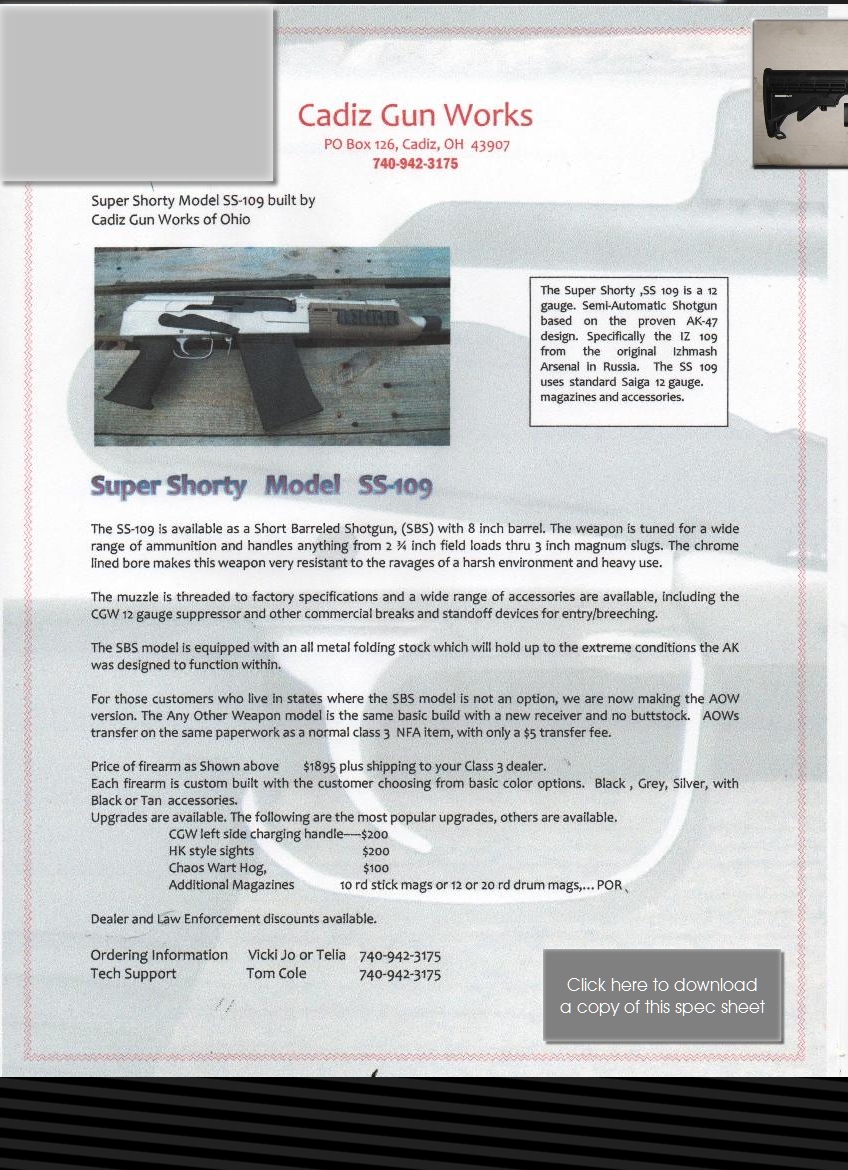 Cadiz Gun Works Our Store